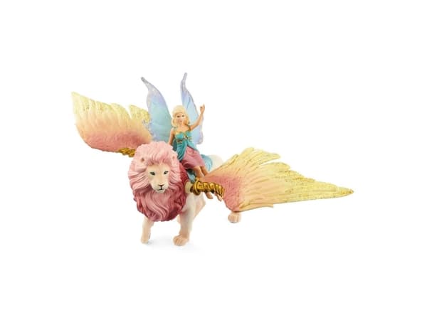 Schleich Fairy in Flight on Winged Lion