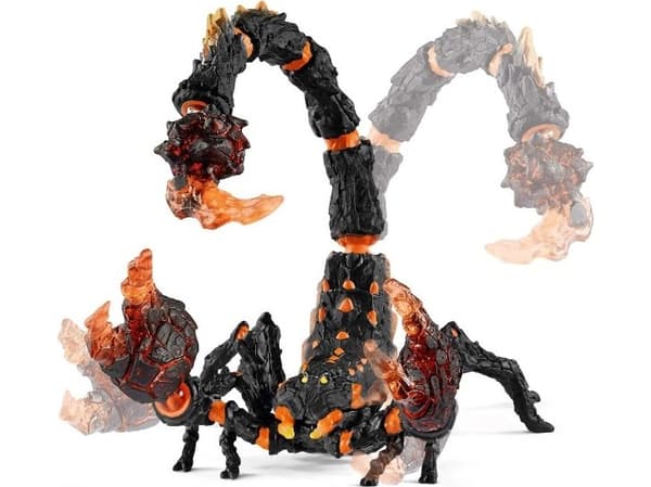 Schleich Scorpion figurine with lava