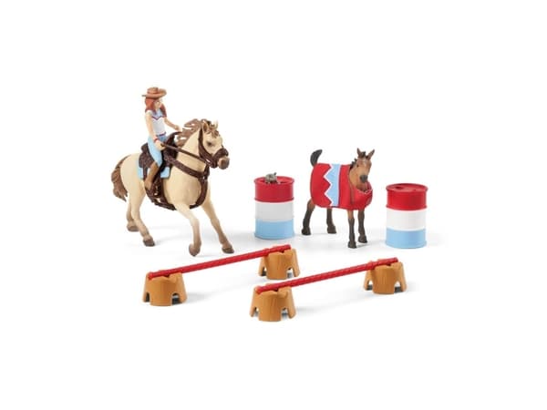 schleich HORSE CLUB First Steps on the Western Ranch, Bondegård, 5 år, Flerfarget