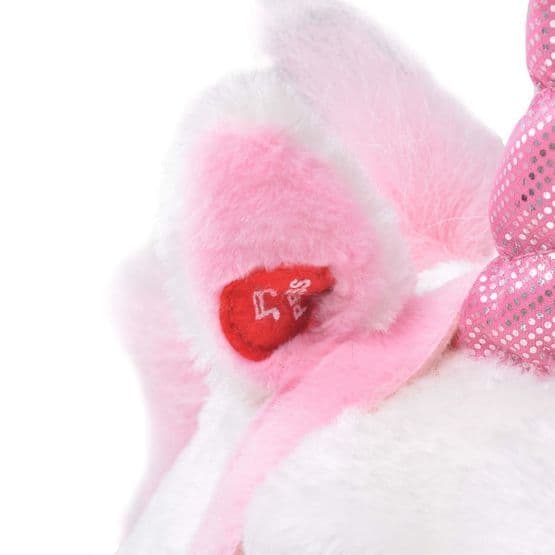 Stående Leksaksenhörning Plysch Vit Och Rosa Xxl