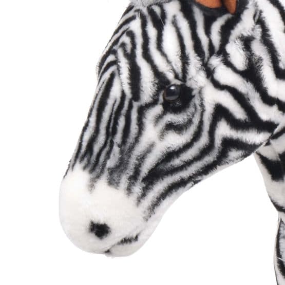 Stående Leksakszebra Plysch Svart Och Vit Xxl
