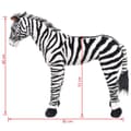 Miniatyrbild 4 av 4: Stående Leksakszebra Plysch Svart Och Vit Xxl