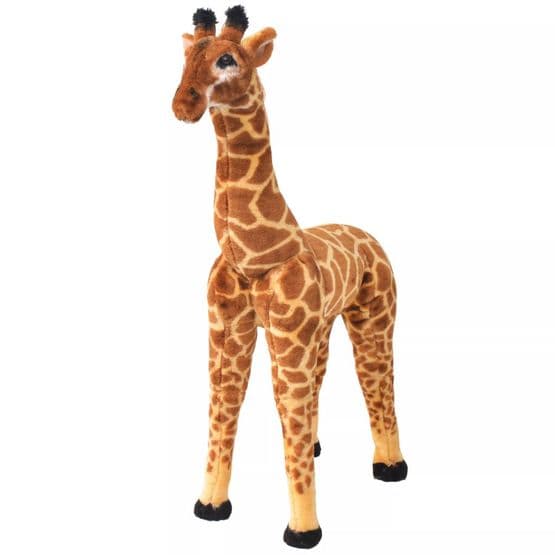 Stående Leksaksgiraff Brun Och Gul Xxl
