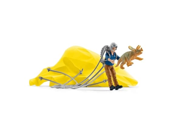 schleich Dinosaurs Parachute Rescue, 4 År, Flerfarvet