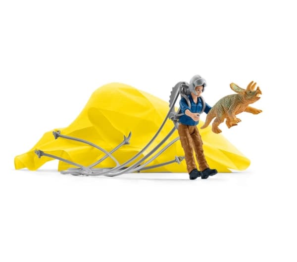 schleich Dinosaurs Parachute Rescue, 4 År, Flerfarvet