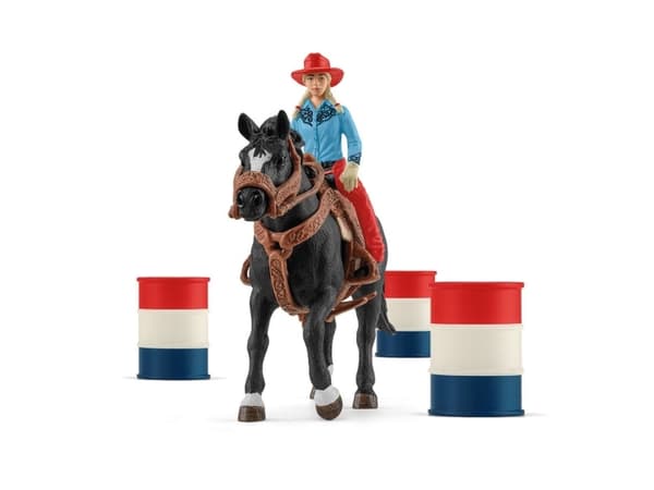 schleich Cowgirl Barrel Racing Fun, 3 vuosi/vuosia, Monivärinen