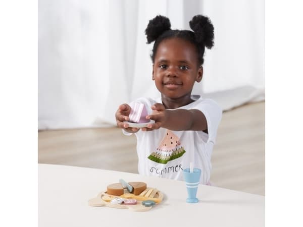 Viga Toys VIGA PolarB puinen leikkuulautasetti VIGA PolarB puinen leikkuulautasetti