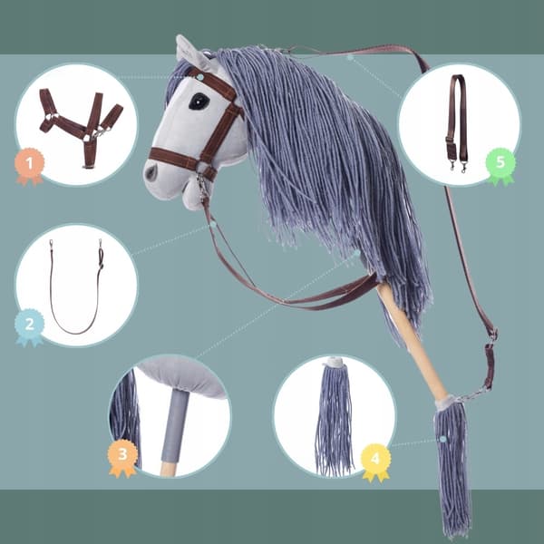 THH HOPPIHORSE Hobbyhäst A4 Grå