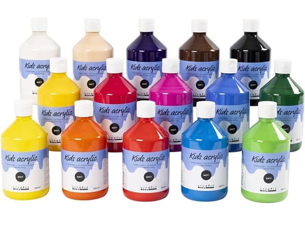 Akrylfärg Mix 02 Matt 15x500 ml A-color
