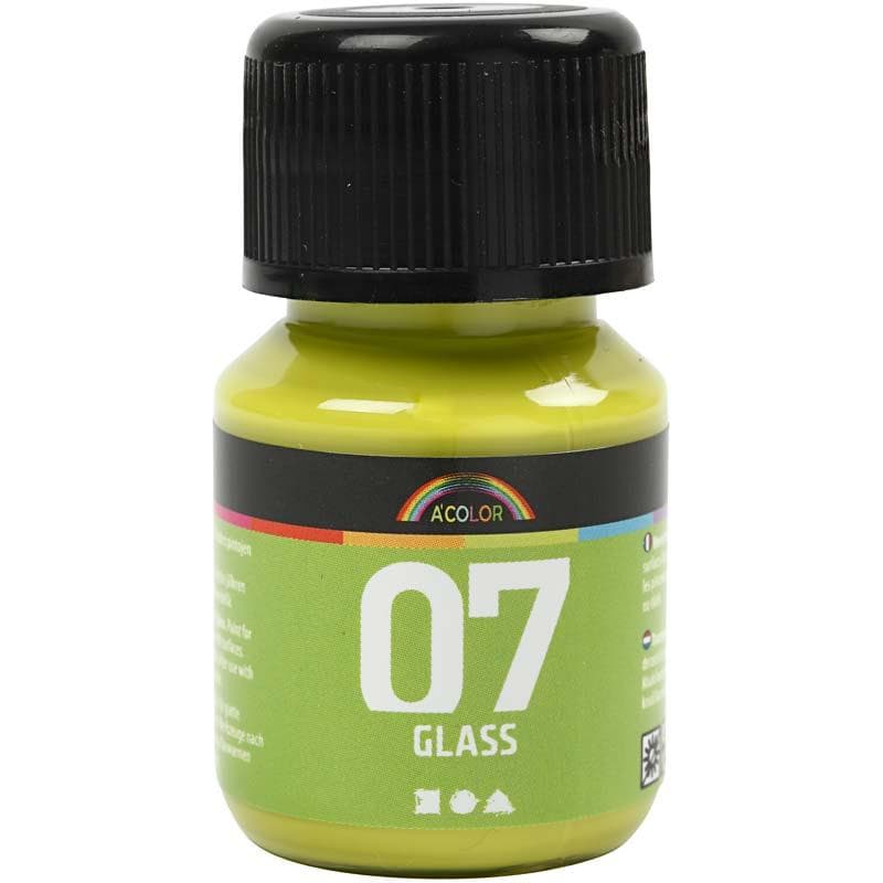 Glasfärg 30 ml Kiwi A-color