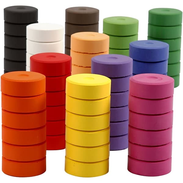 Colortime vattenfärger - dia. 44 mm - 72 st