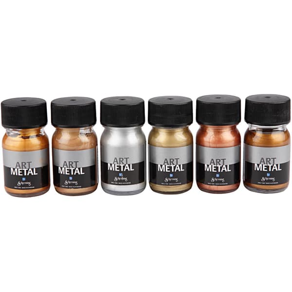 Akrylfärg Art Metal - 6 st x 30 ml