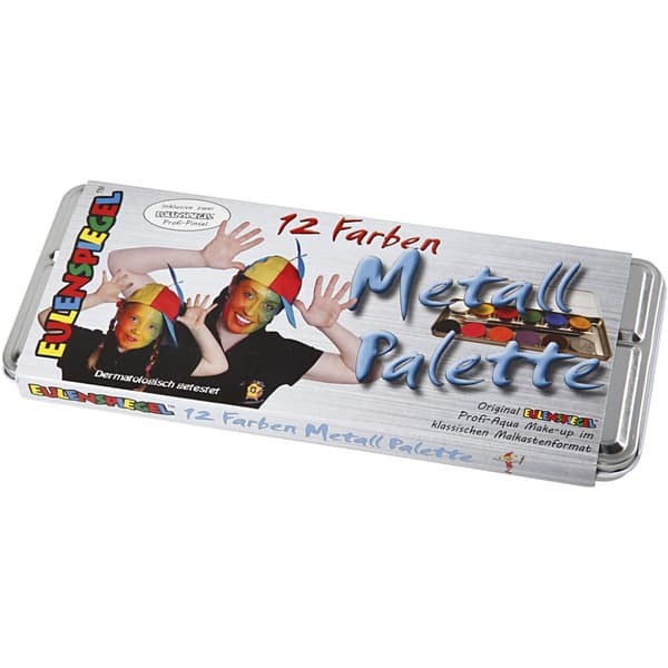 Eulenspiegel ansiktsfärg palett - Mixade färger - 12 färg