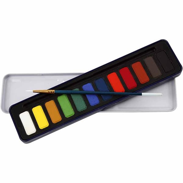 Vattenfärg - Mixade Färger - 12x30 mm
