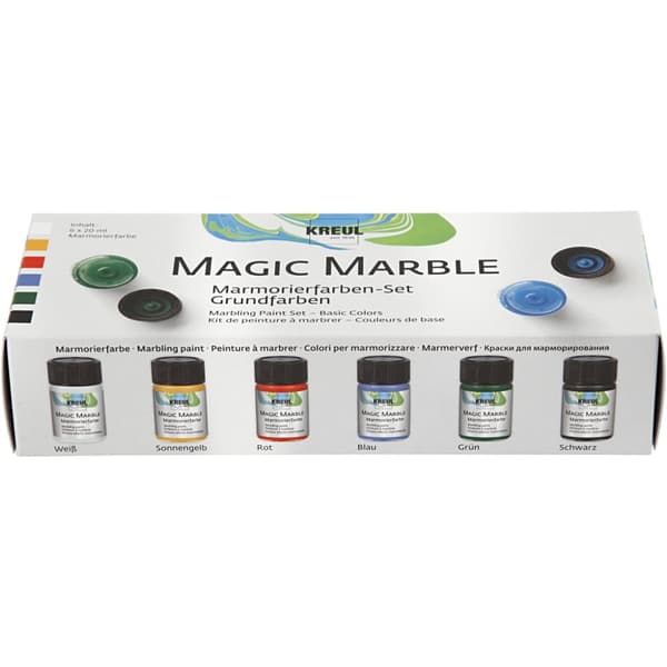 Marmoreringsfärg - Basfärger - Magic Marble Kreul