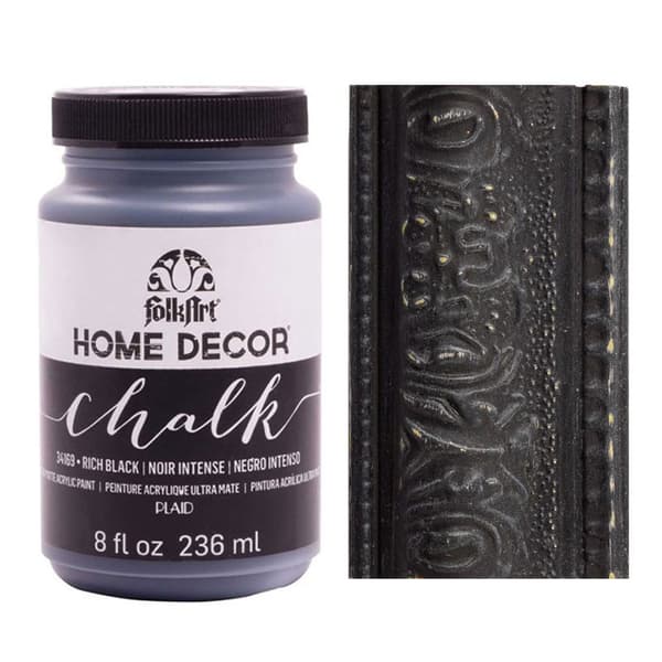 Home Decor Chalk Paint FolkArt - Rich Black - 236ml