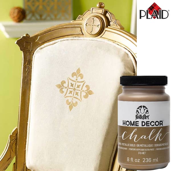 Home Decor Chalk Paint FolkArt - Metallic Gold - 236ml