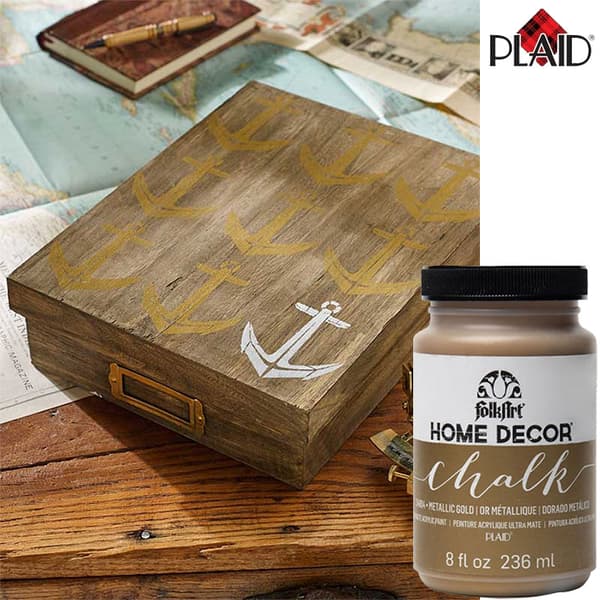 Home Decor Chalk Paint FolkArt - Metallic Gold - 236ml