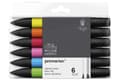 Miniatyrbillede 5 af 5: WINSOR Promarker 6pcs vibrant tones