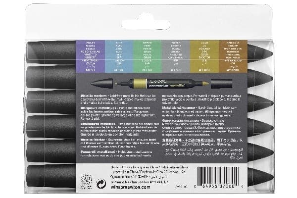 Winsor Promarker Metallic Marker 6st