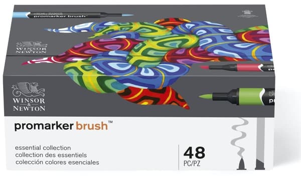 WINSOR Brushmarker 48pcs essential collection in open box