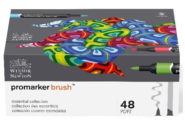 WINSOR Brushmarker 48pcs essential collection in open box