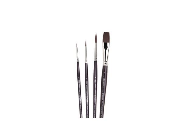 Galeria Penslar med kort handtag, 4-Pack