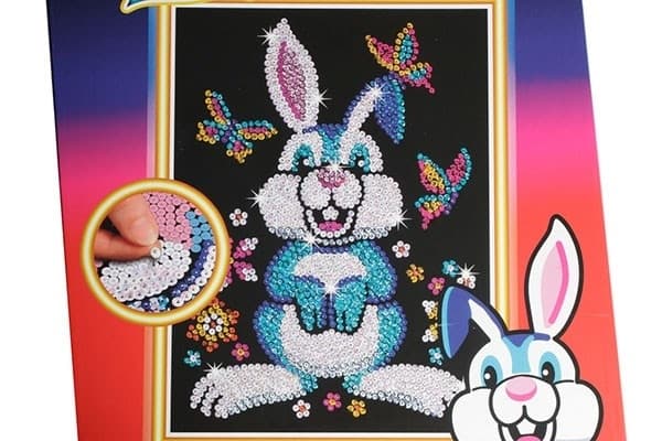 Sequin Art Kaninen Binky 25x34cm
