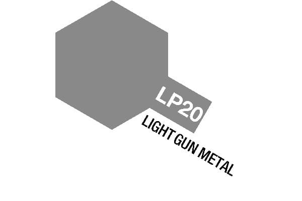 Tamiya lakmaling LP-20 Light Gun Metal