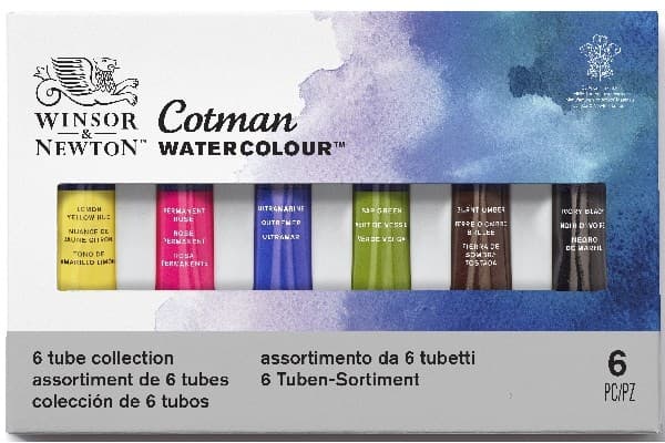 Cotman Water Colour Tubset 6x8 ml