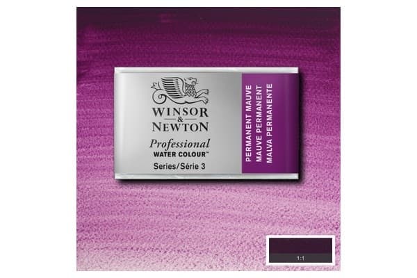 WINSOR Watercolour proff pan Perm Mauve 491