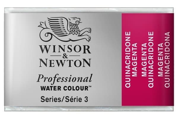 WINSOR Watercolour proff pan Quinac Magenta 545