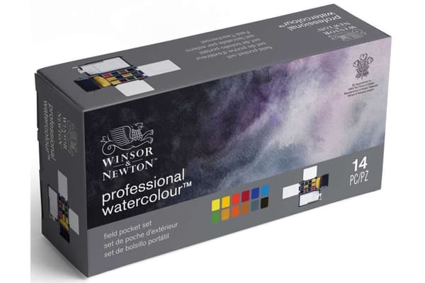 Professional Watercolour Field Box 12x1/2 pannua