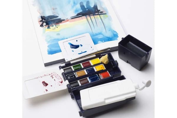 Professional Watercolour Field Box 12x1/2 pannua