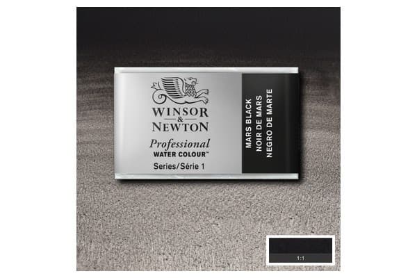 WINSOR Watercolour proff pan Mars Black 386