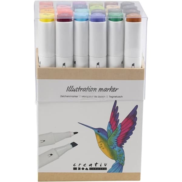 Creative Toys Askartelupakkaus - Piirustusmuste 24 kpl (37378)