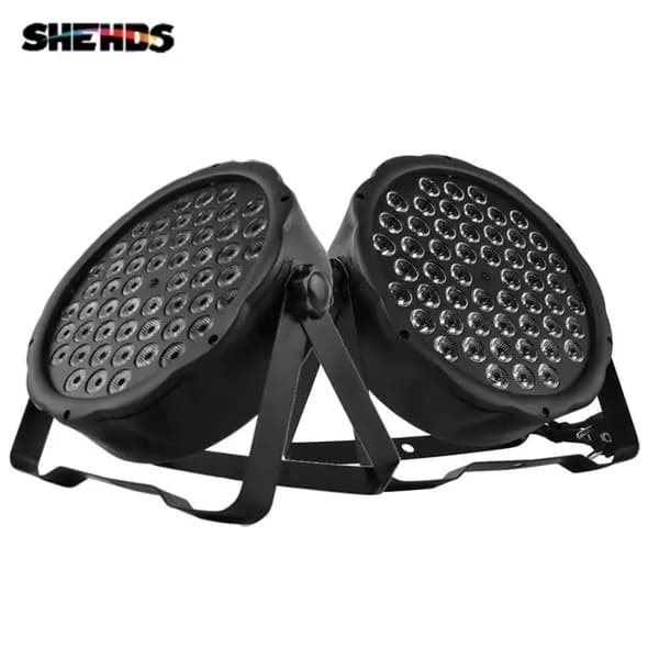 LED Par Lys, 54x3W RGBW, DMX512 Kontrol, 2pcs 54x3w RGBW, EU -stik