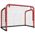 Miniatyrbild 2 av 2: Hockeymål med nät röd&svart 68x32x47cm stål&polyester