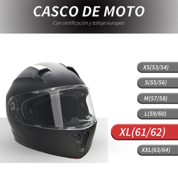 Motorcykelhjälm, Dubbel Visir, CE R22.05 Certifierad