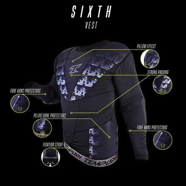 Tempish Floorball Beskyttelsesvest Sixth Sort 2XS