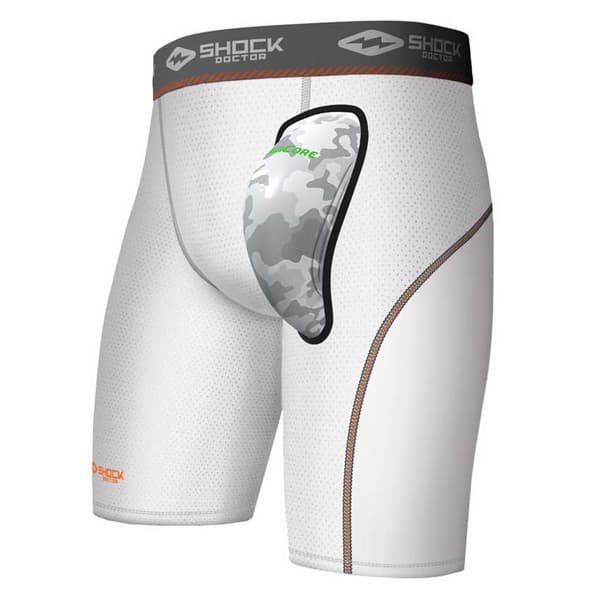 Shock Doctor Kompressionskort Med Lyskebeskytter Aircore  2XL