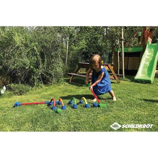 Schildkröt junior skum krocket spel - Vit/Multicolor - Från 3 år