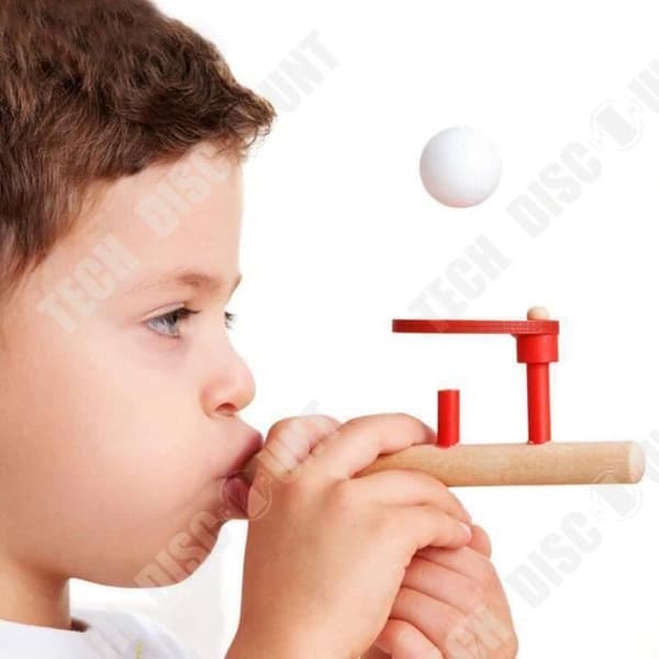 TD® Ball Suspension Game - Wooden Blower - Pedagogiskt spel för barn över 3 år