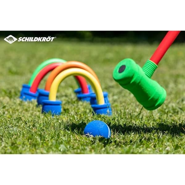 Schildkröt junior skum krocket spel - Vit/Multicolor - Från 3 år