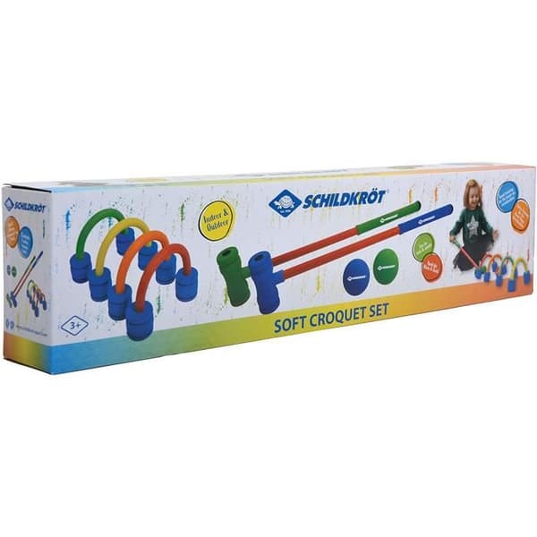 Schildkröt junior skum krocket spel - Vit/Multicolor - Från 3 år