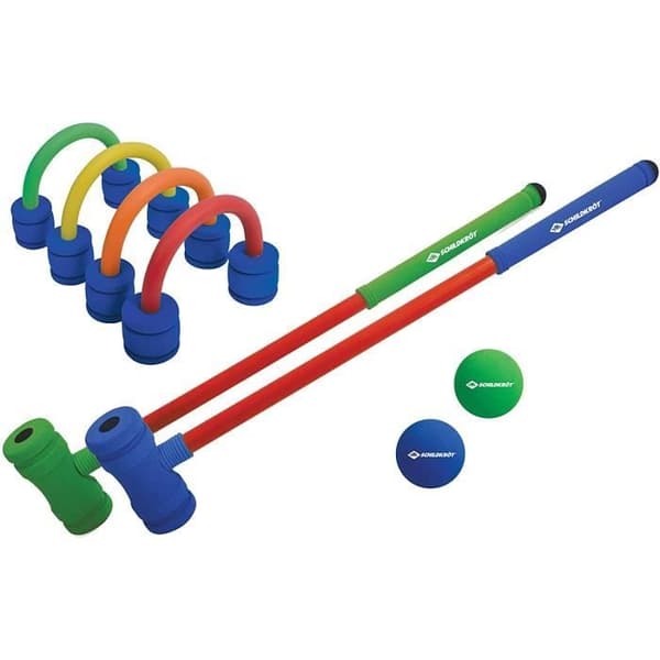 Schildkröt junior skum krocket spel - Vit/Multicolor - Från 3 år
