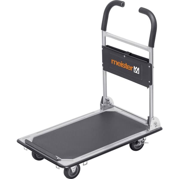 Meister Werkzeuge 8985620 Plattformsvagn hoppfällbar, med förvaringsfack Stål Last (max.): 150 kg