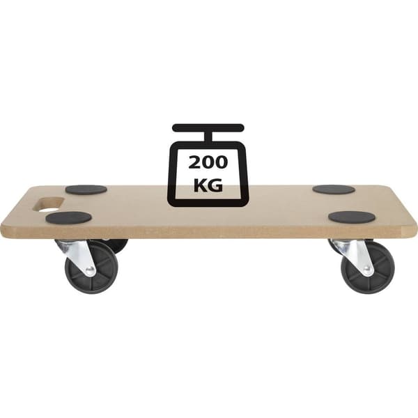 TOOLCRAFT TO-6811791 EWSU1012-575 Transportvagn MDF-platta Last (max.): 200 kg 582 mm x 291 mm x 110 mm