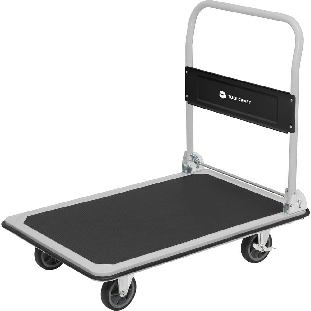 TOOLCRAFT 2303575 Handvagn hoppfällbar, bromsar Stål, PP, Termoplastisk polyuretan Last (max.): 150 kg