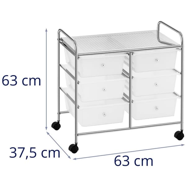 Physa Rullvagn - 6 lådor